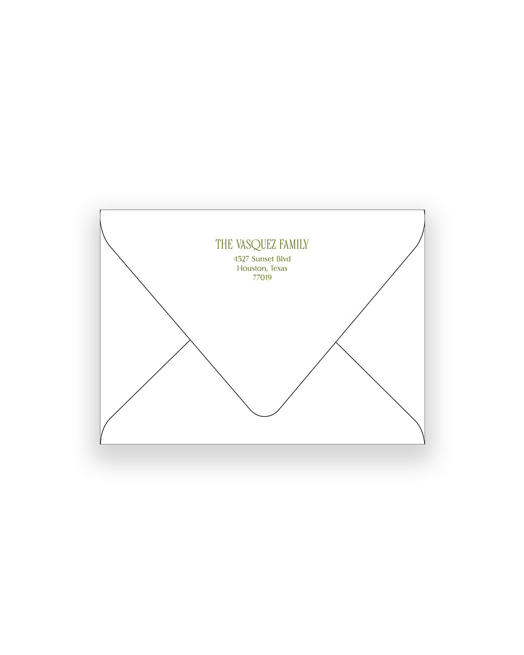 Holly Jolly Addressed Envelopes + Liners (A7 - Pattern)