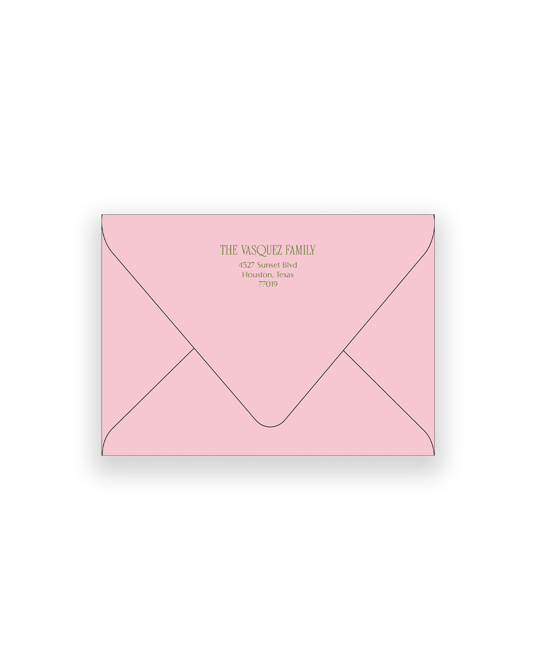 Holly Jolly Addressed Envelopes + Liners (A7 - Crest)