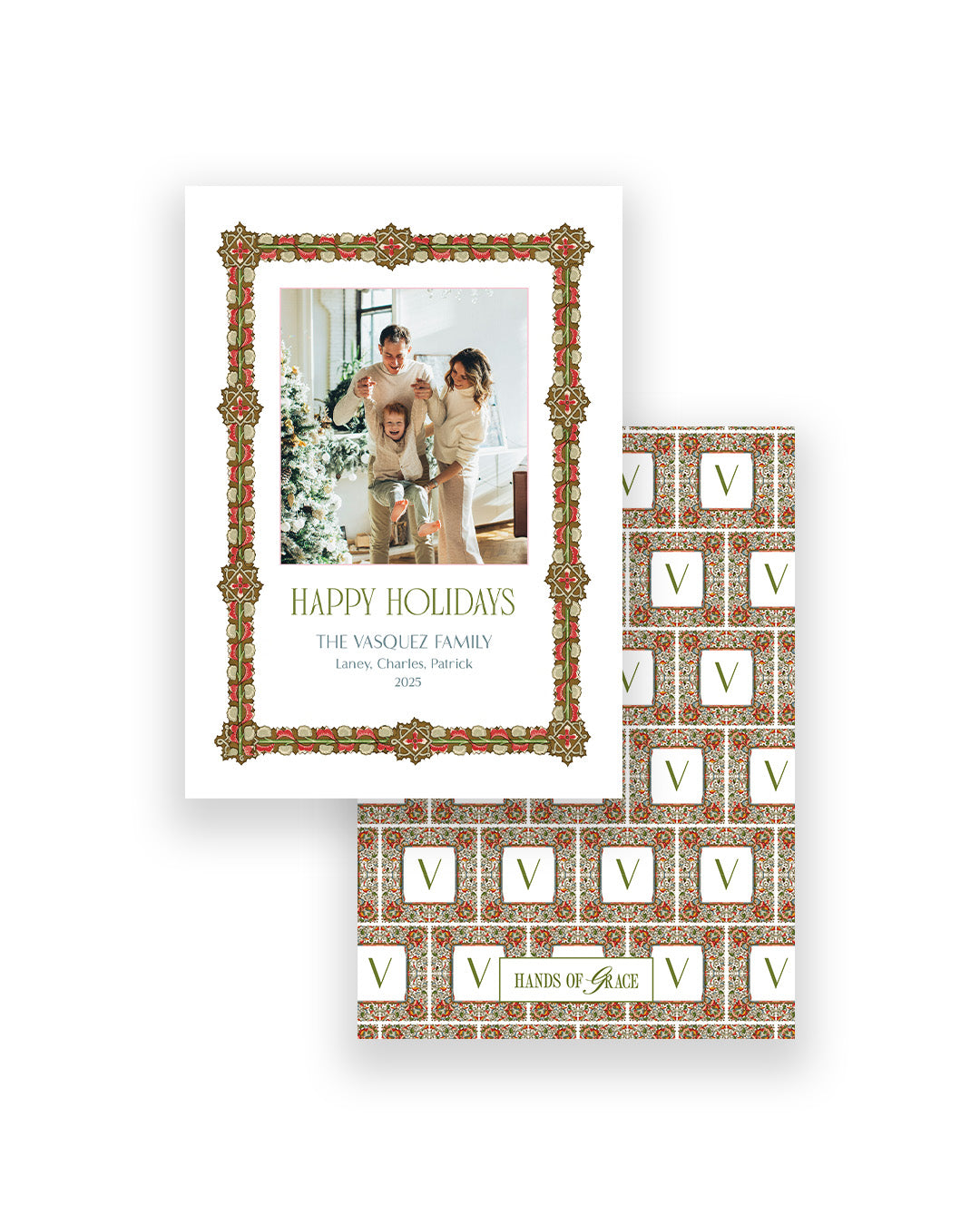 Holly Jolly Portrait Crest