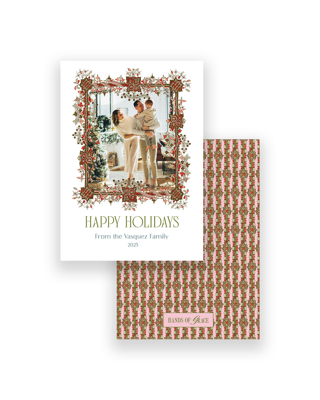 Holly Jolly Portrait Pattern