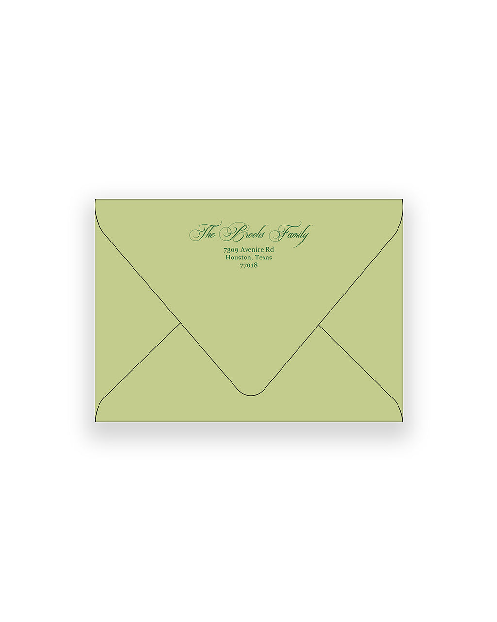 Lily of the Valley Pattern Addressed Envelopes + Liners