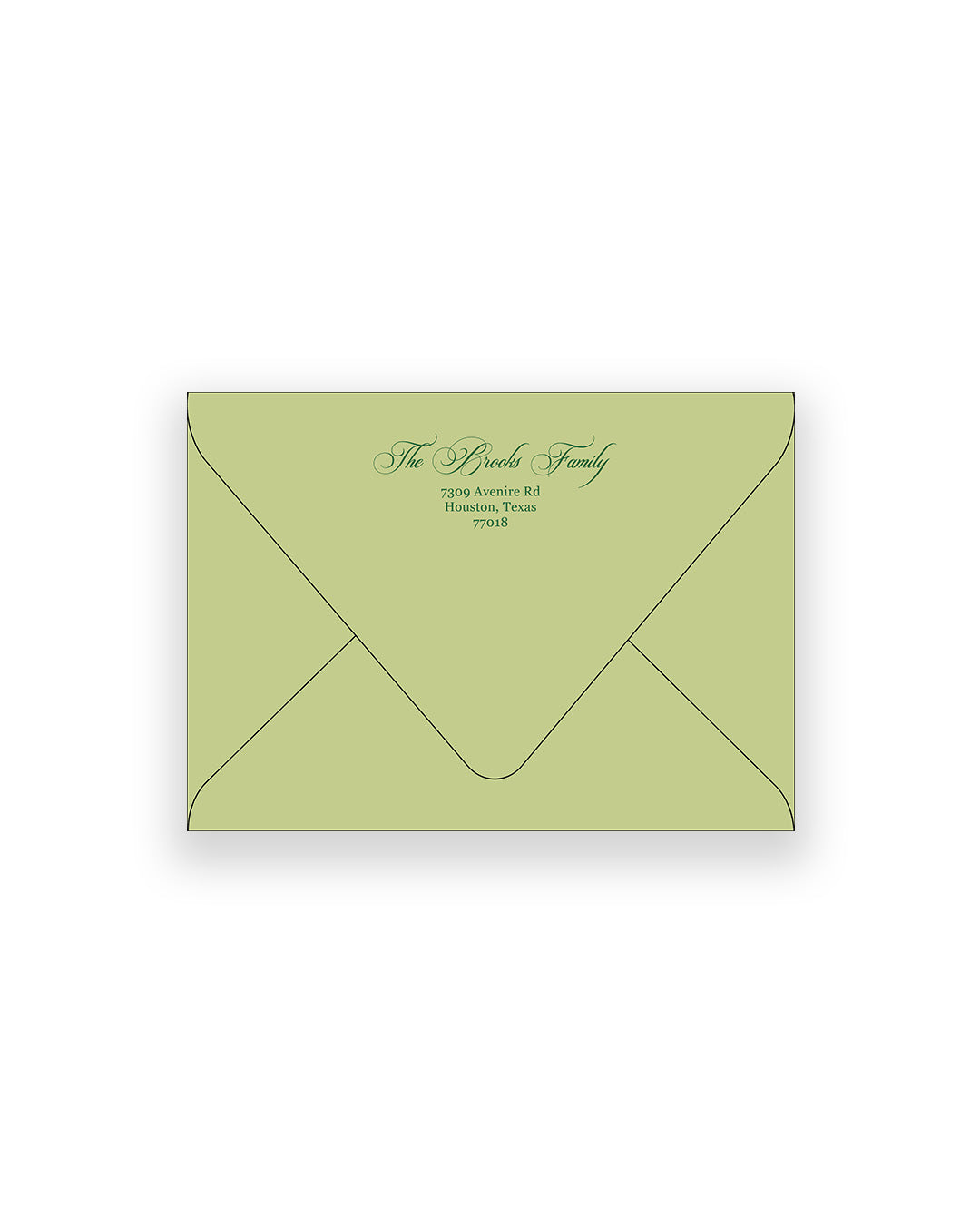 Lily of the Valley Pattern Addressed Envelopes + Liners
