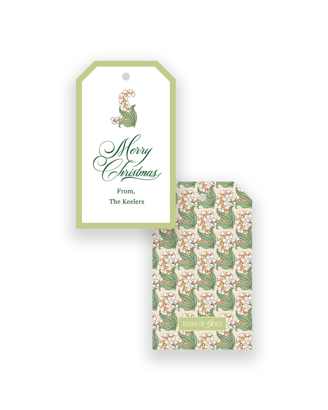 Lily of the Valley Pattern Gift Tags