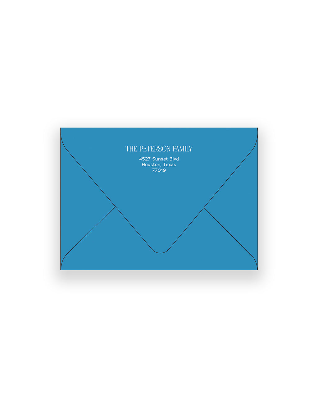 Silent Night Crest Addressed Envelopes + Liners