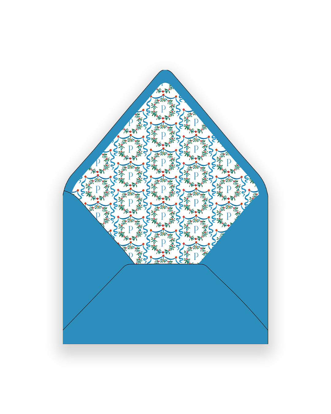 Silent Night Crest Addressed Envelopes + Liners