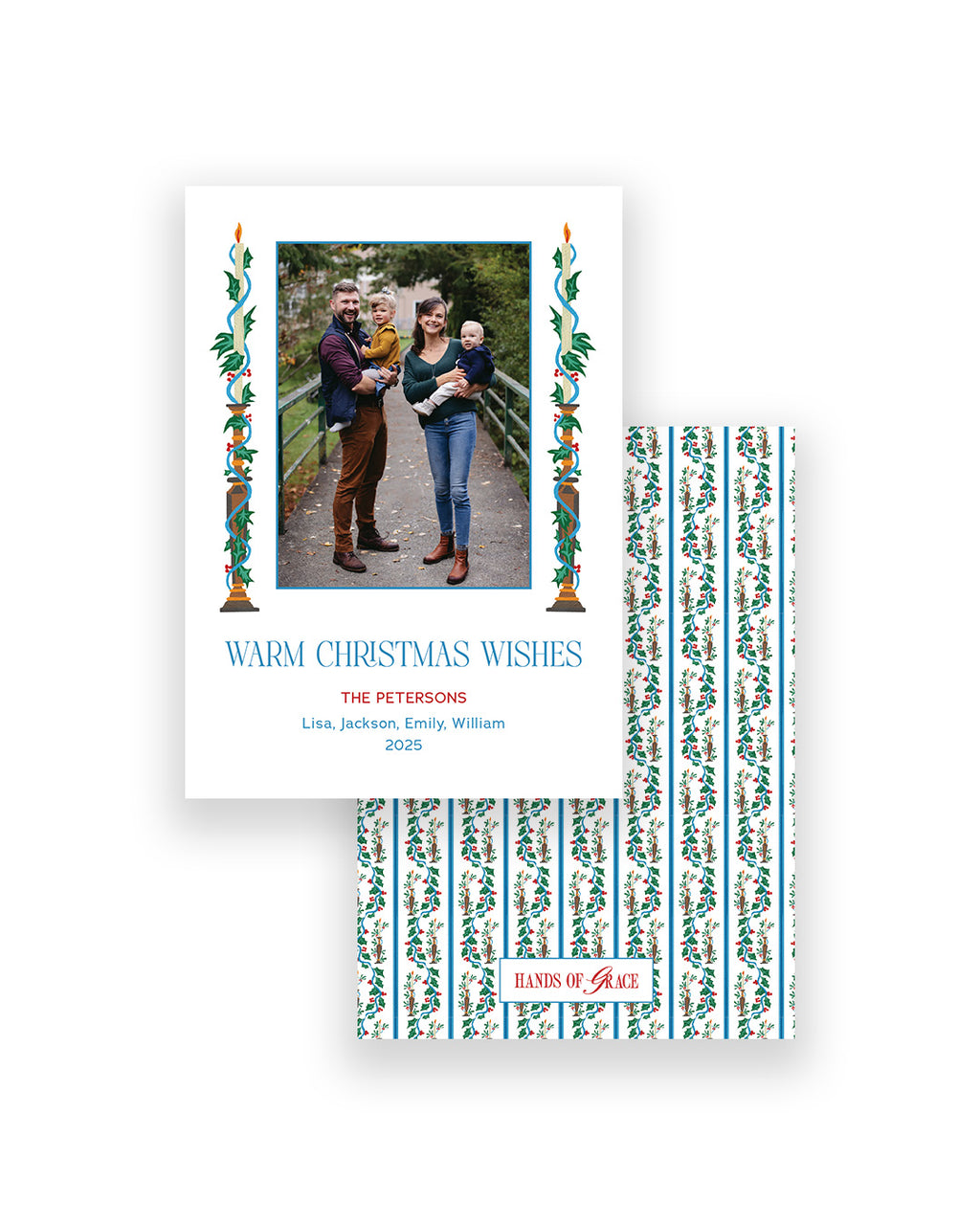 Silent Night Portrait Candle