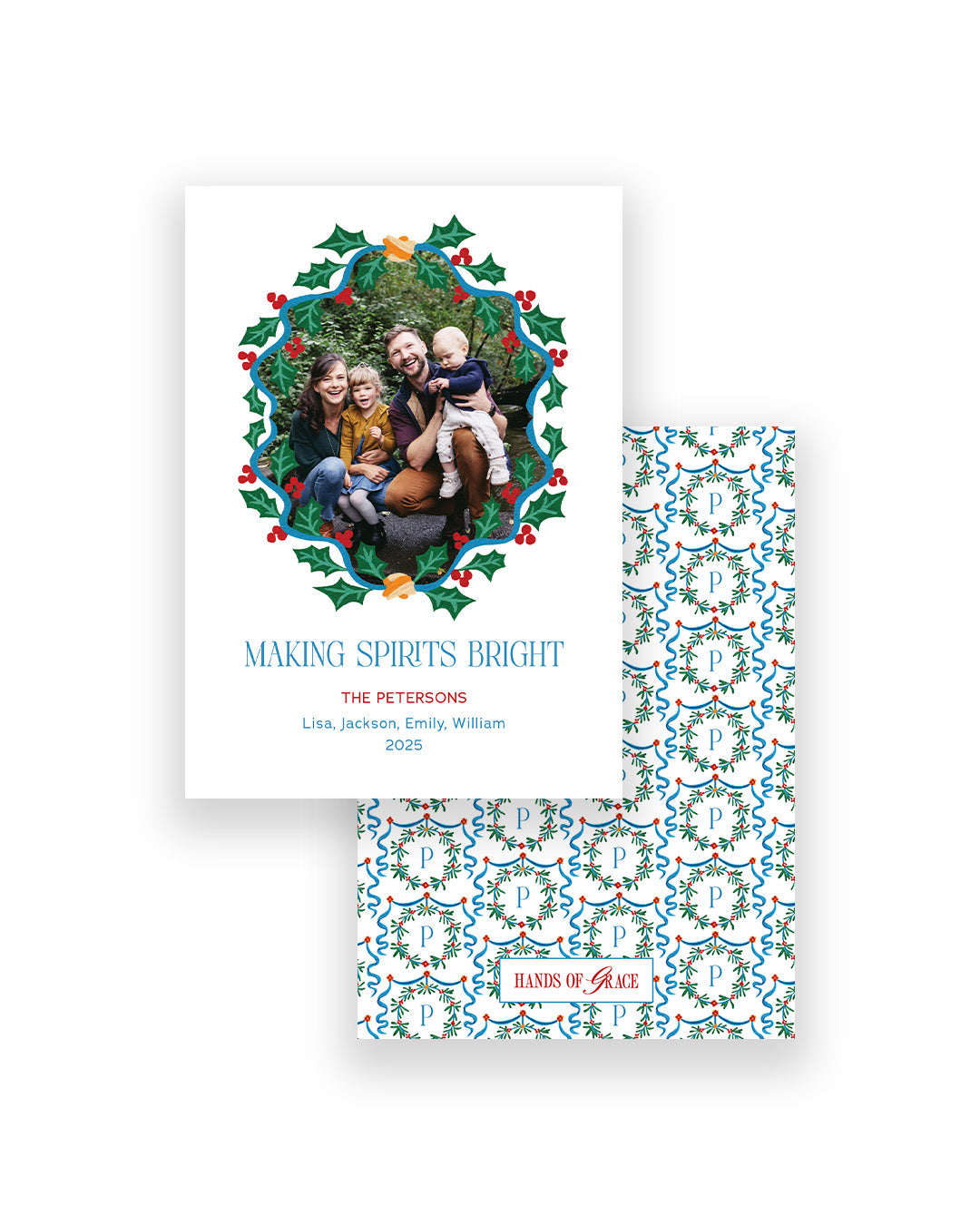 Silent Night Portrait Wreath