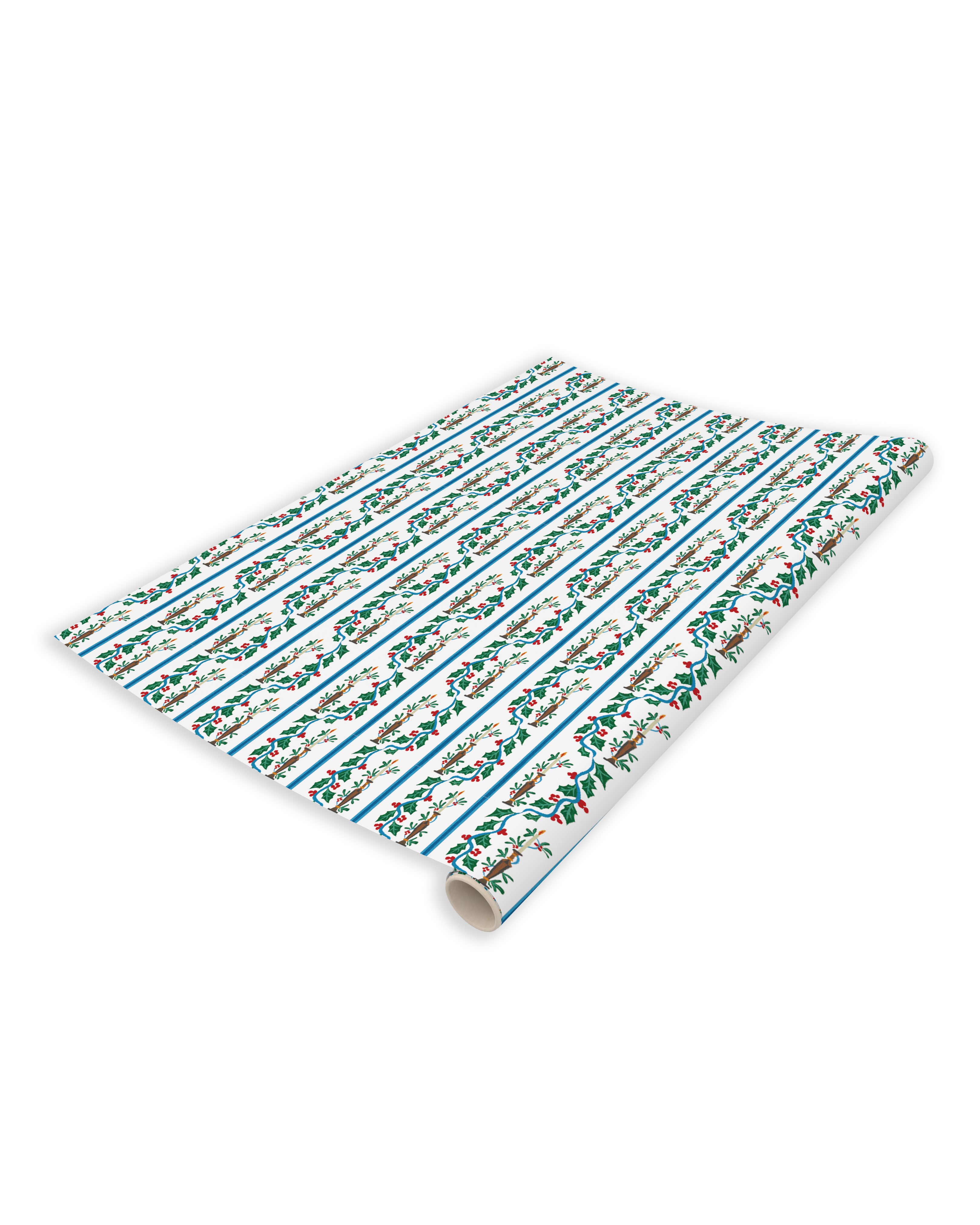 Silent Night Candle Wrapping Paper