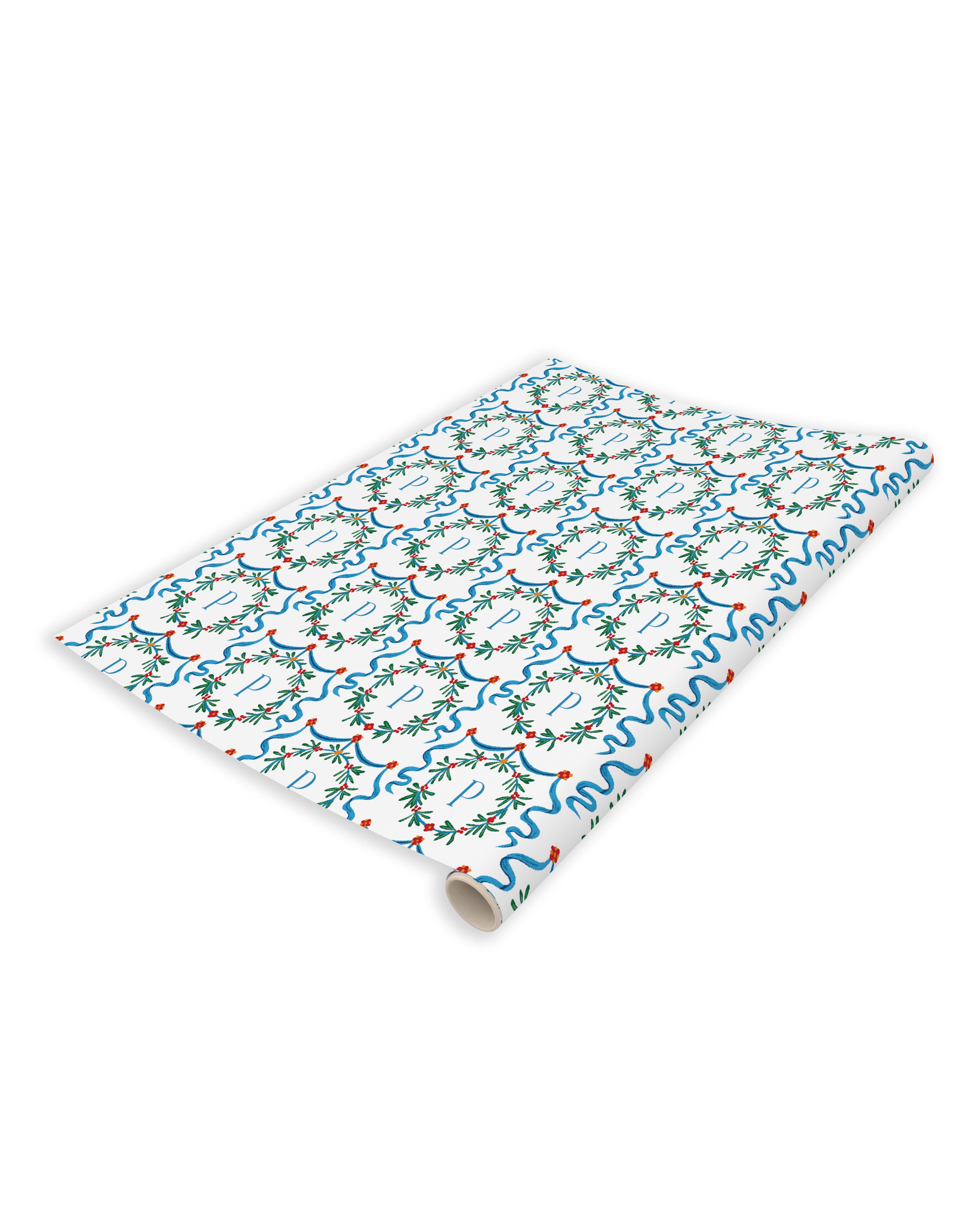 Silent Night Crest Wrapping Paper